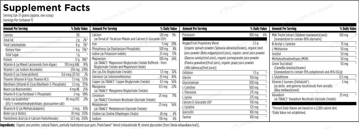 Designs for Health Plant Protein Cleanse Plus (Formerly VegeCleanse Plus)