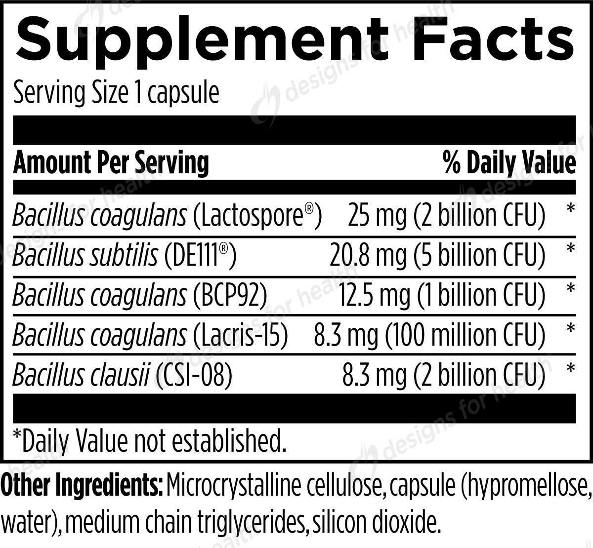 Designs for Health ProbioSpore