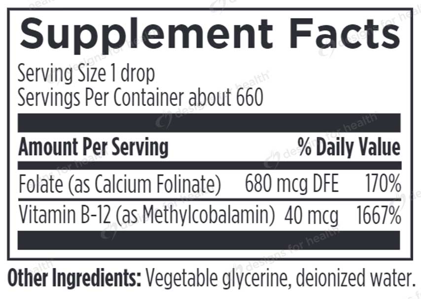 Designs for Health Super Liquid Folate
