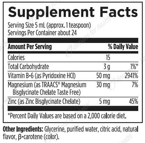Designs for Health Vitamin B-6 Liquid