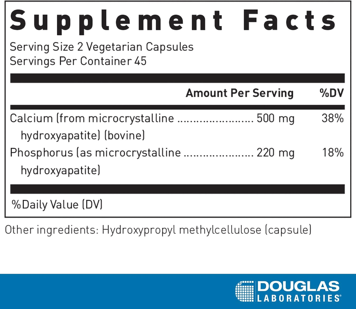 Douglas Laboratories Calcium Microcrystalline Hydroxyapatite