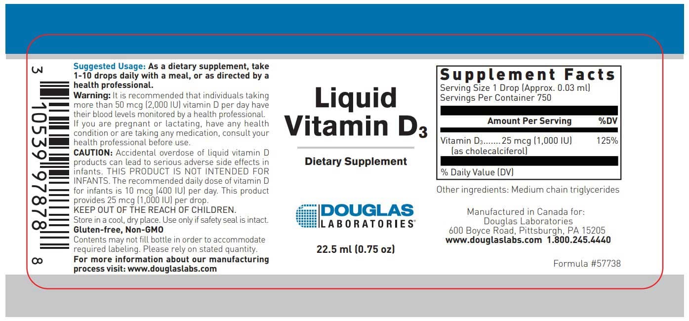 Douglas Laboratories Liquid Vitamin D-3