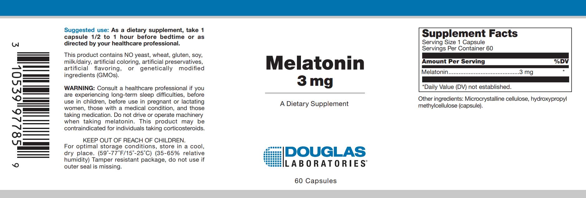 Douglas Laboratories Melatonin (3mg)