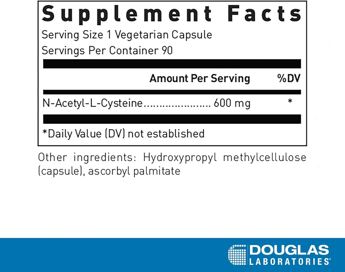 Douglas Laboratories N-Acetyl-L-Cysteine 600 mg