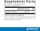 Douglas Laboratories N-Acetyl-L-Cysteine 600 mg