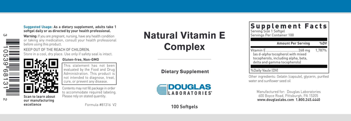 Douglas Laboratories Natural Vitamin E Complex