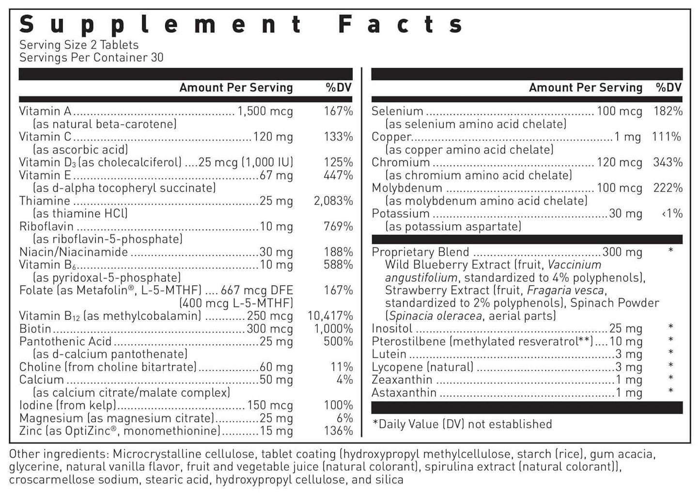 Douglas Laboratories Ultra Preventive 2 Daily