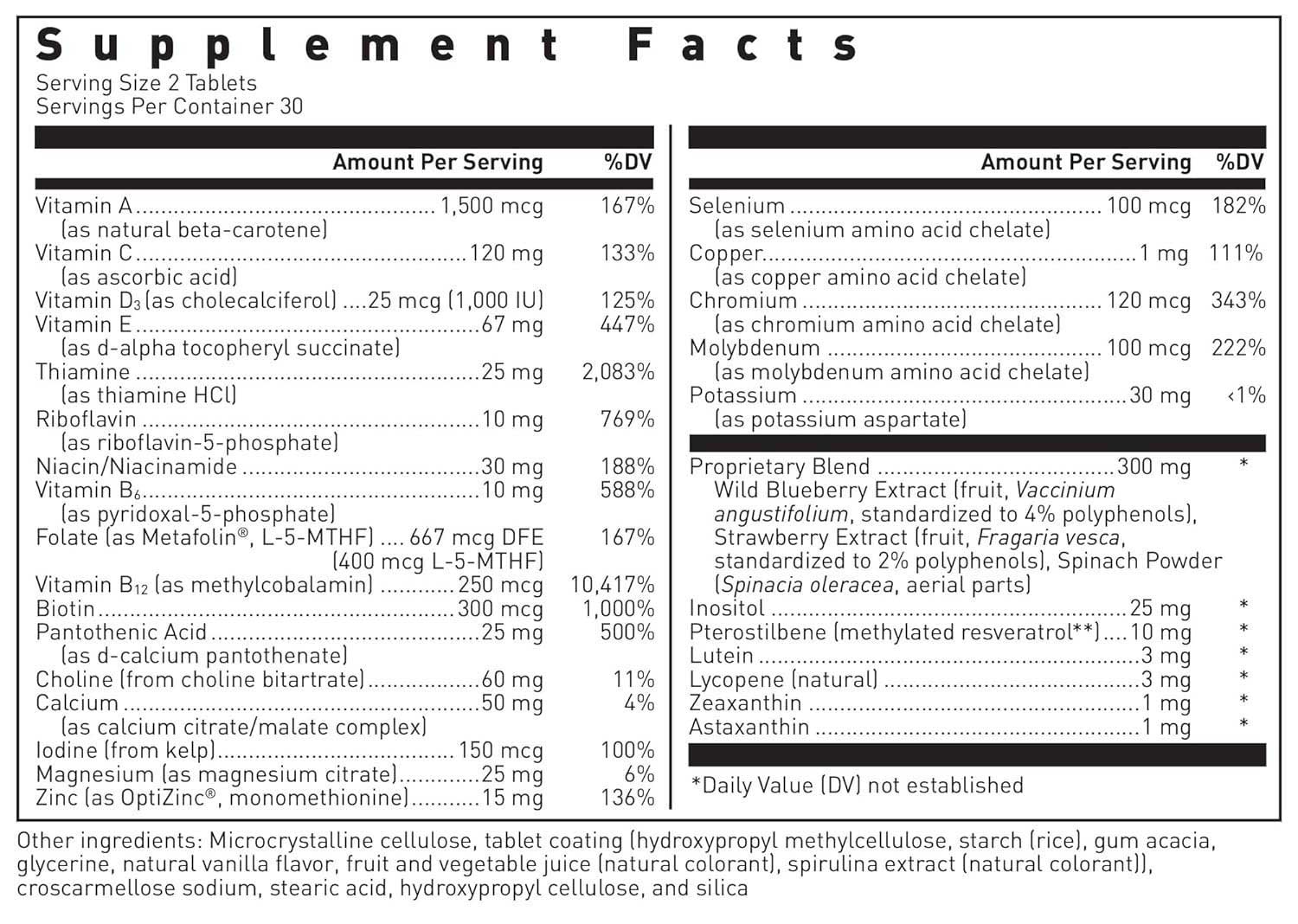 Douglas Laboratories Ultra Preventive 2 Daily