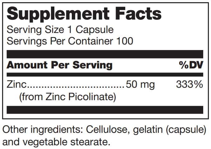 Douglas Laboratories Zinc Picolinate 50mg
