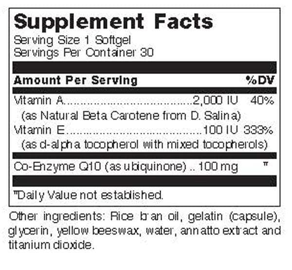 Douglas Laboratories Co-Enzyme Q10 Plus Vitamins A & E