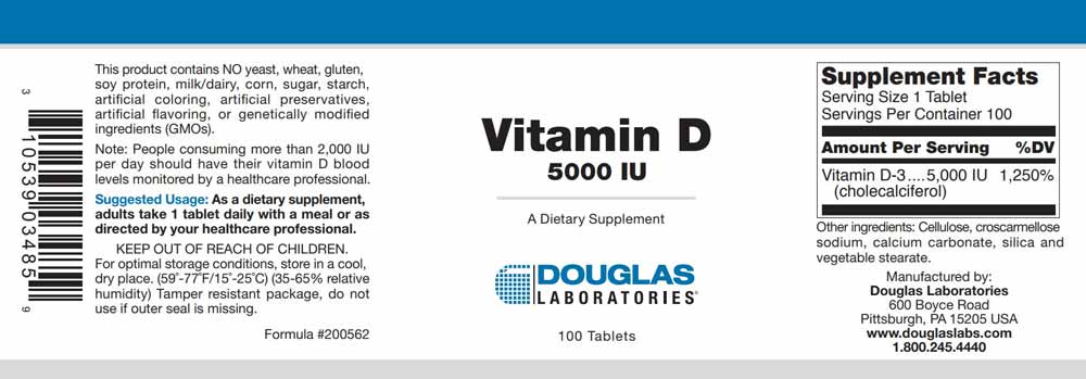 Douglas Laboratories Vitamin D (5,000 I.U.)