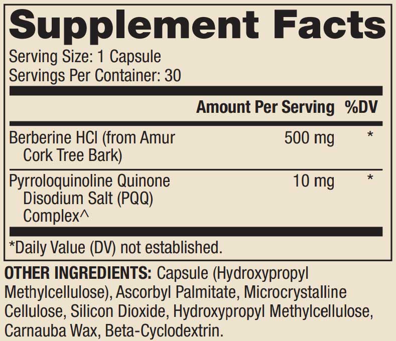 Dr. Mercola Berberine and MicroPQQ