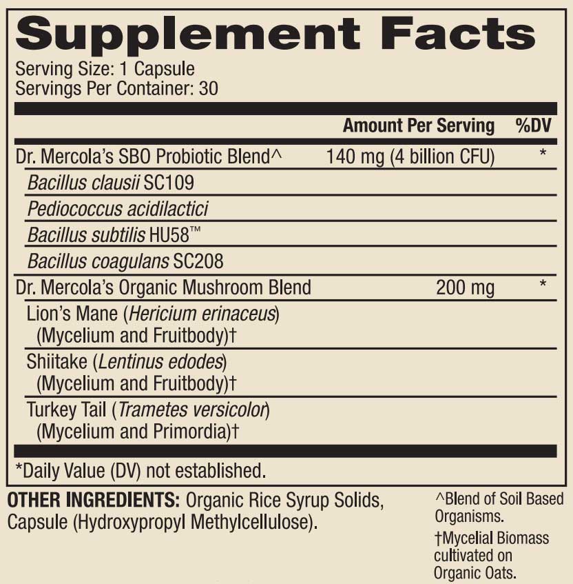 Dr. Mercola Complete Probiotics SBO (Formerly Complete Spore Restore)