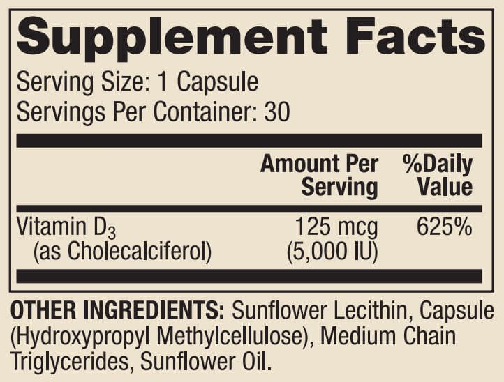 Dr. Mercola Liposomal Vitamin D3 5000 IU