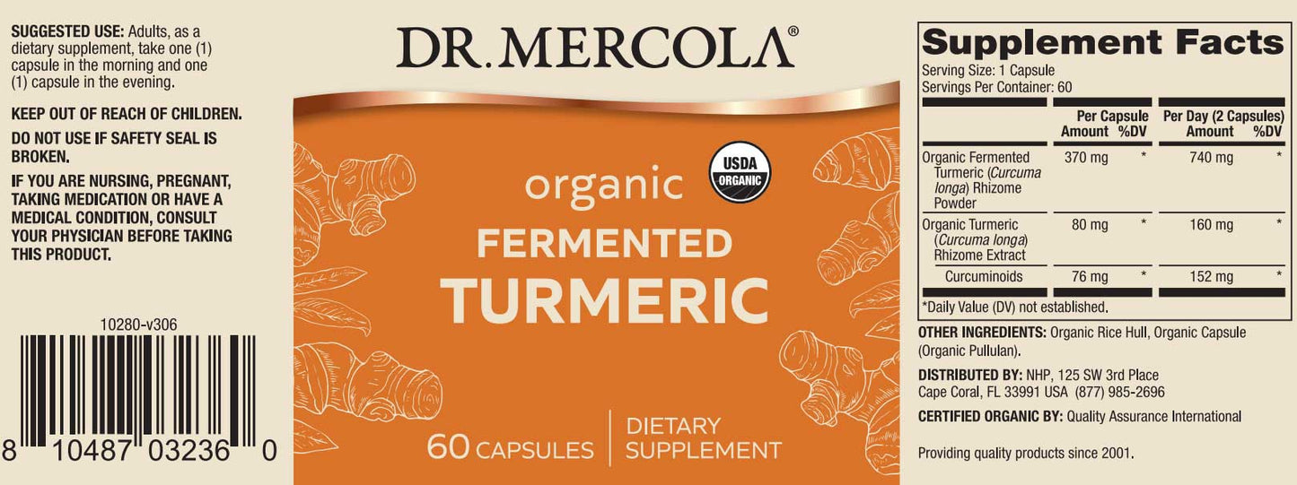 Dr. Mercola Organic Fermented Turmeric