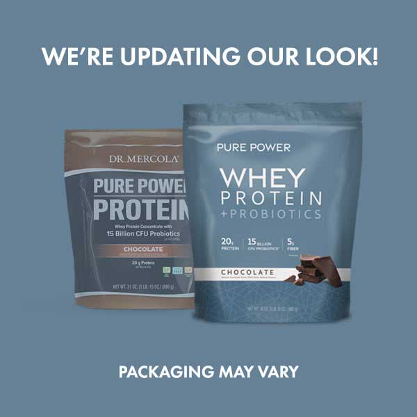 Dr. Mercola Pure Power Whey Protein + Probiotics - Chocolate