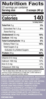 Dr. Mercola Pure Power Whey Protein + Probiotics Vanilla