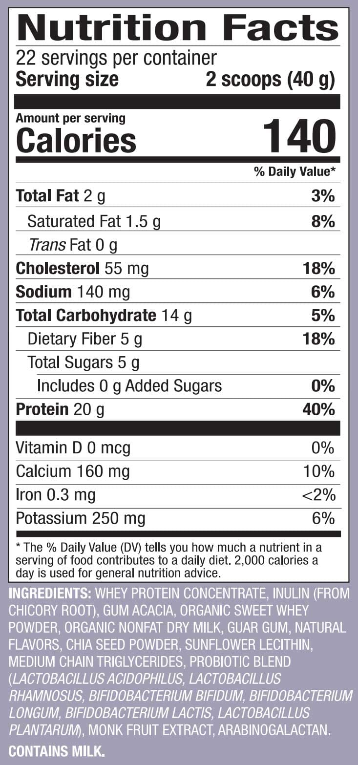 Dr. Mercola Pure Power Whey Protein + Probiotics Vanilla
