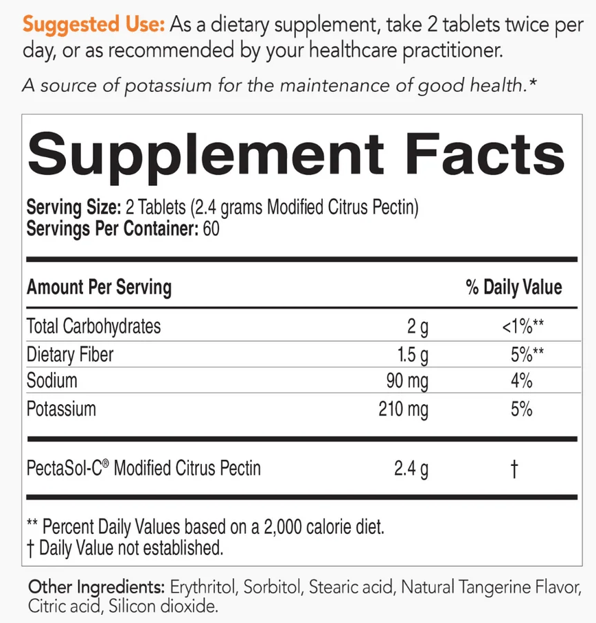 EcoNugenics PectaSol-C Modified Citrus Pectin Chewable