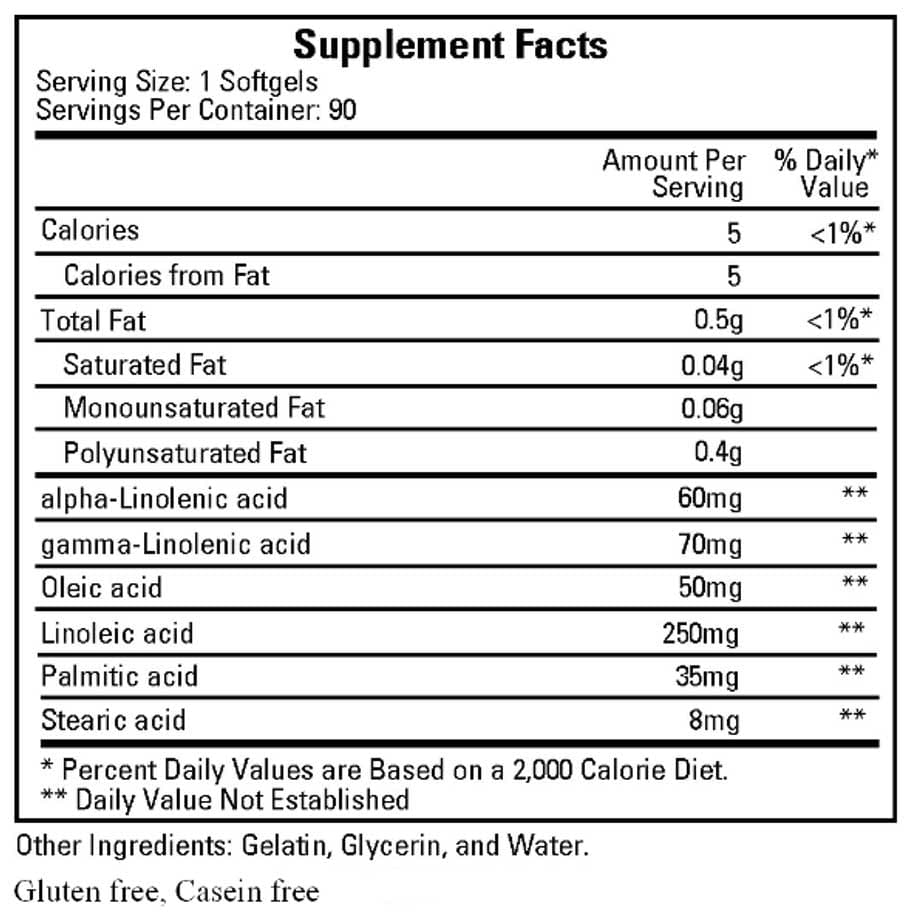 Ecological Formulas/Cardiovascular Research Black Currant Seed Oil