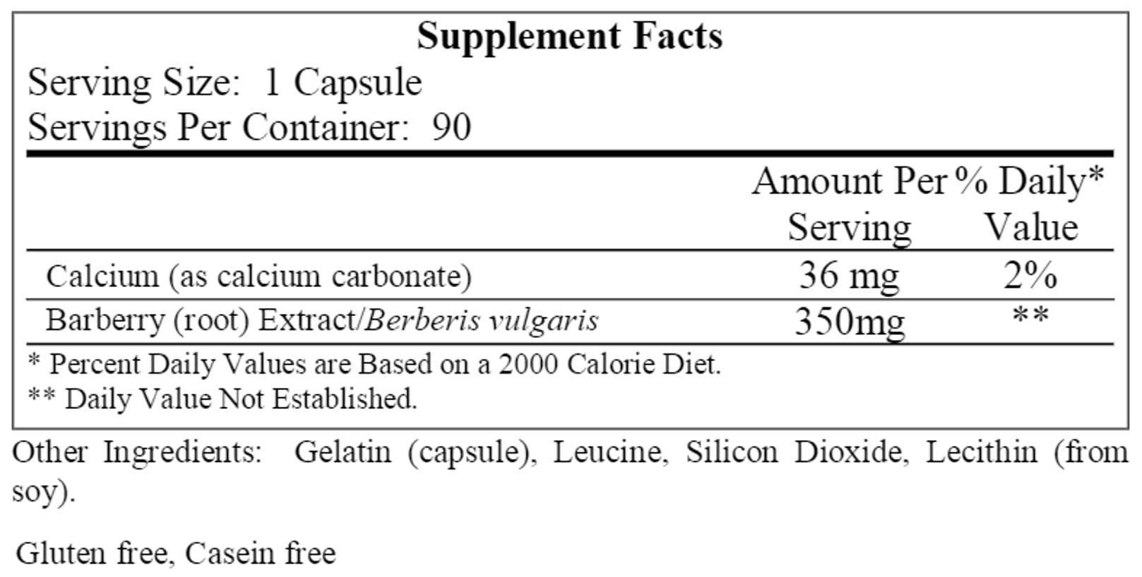 Ecological Formulas/Cardiovascular Research Buffered Berberine