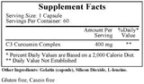 Ecological Formulas/Cardiovascular Research C3 Curcumin Complex 400 mg