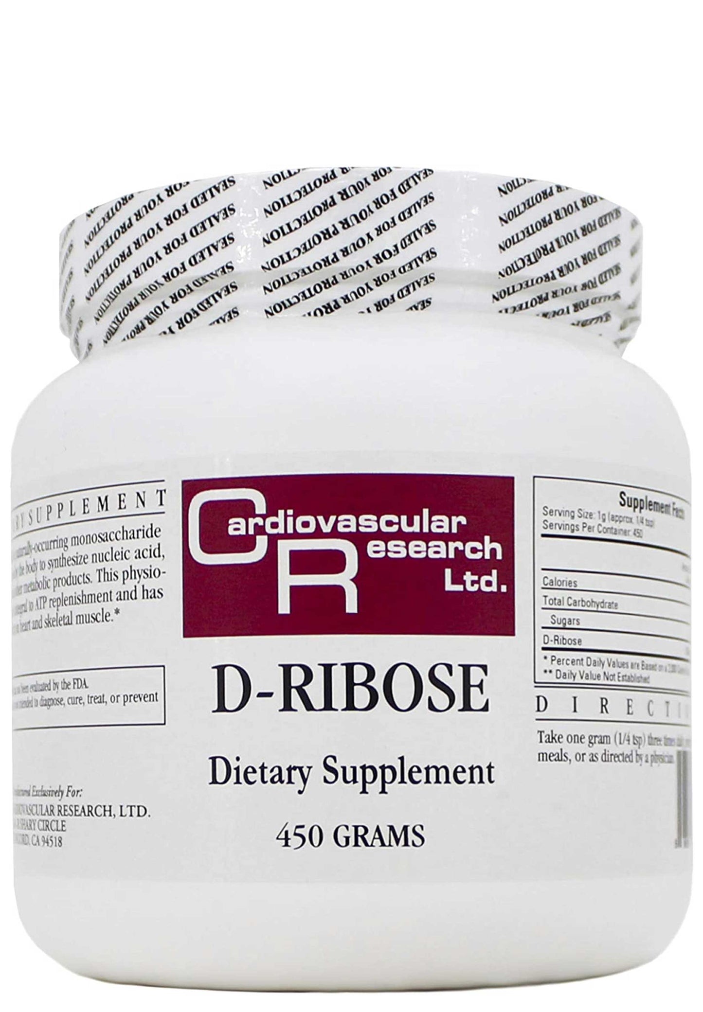 Ecological Formulas/Cardiovascular Research D-Ribose