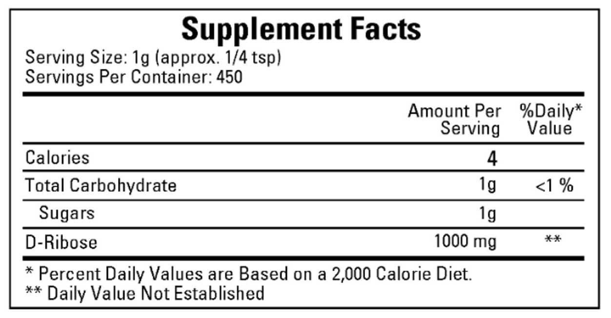 Ecological Formulas/Cardiovascular Research D-Ribose