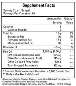 Ecological Formulas/Cardiovascular Research EPA-625 DHA-245