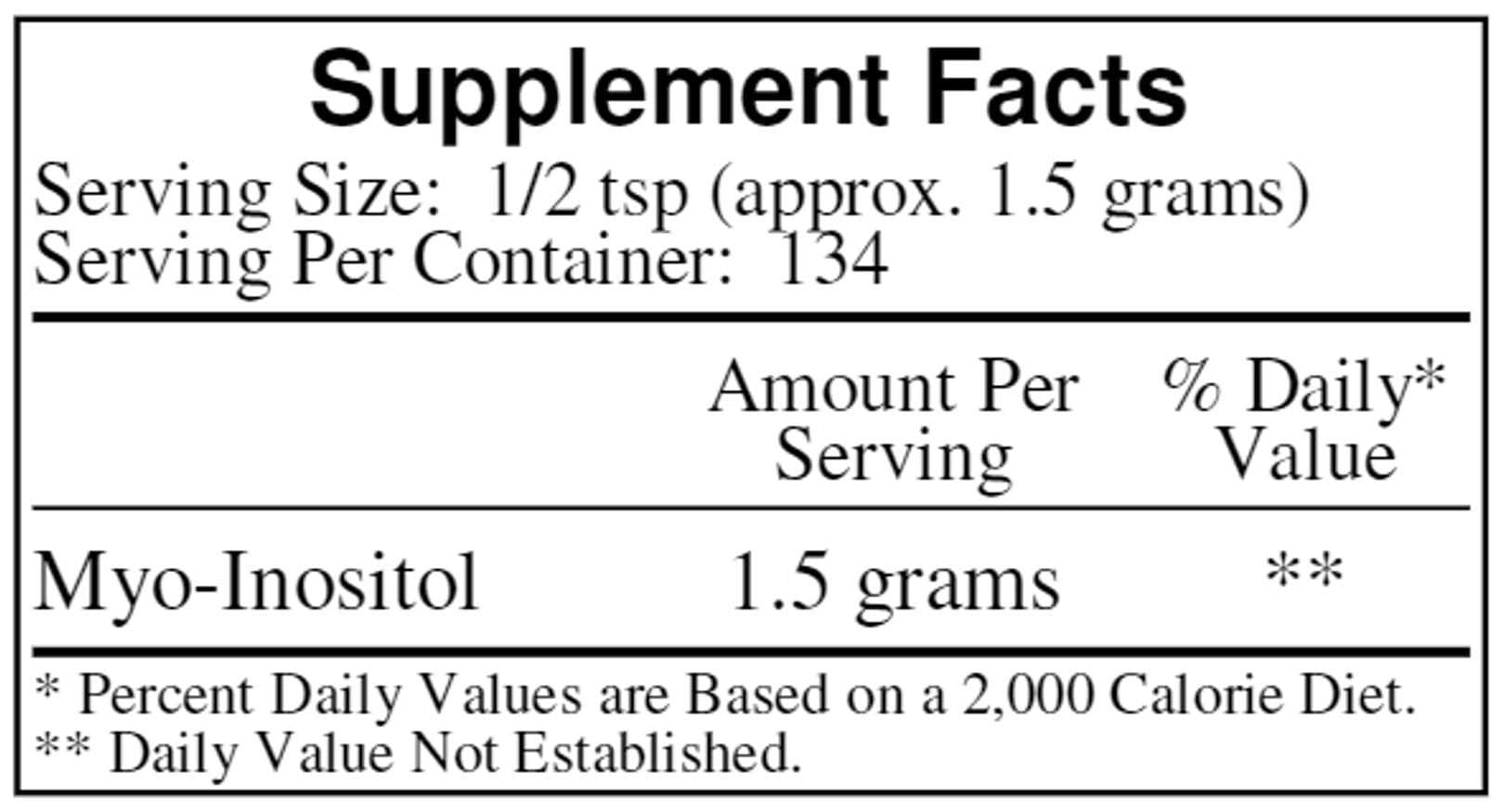 Ecological Formulas/Cardiovascular Research Inositol Powder