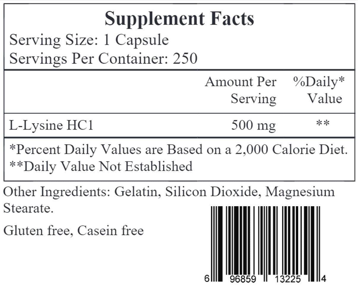 Ecological Formulas/Cardiovascular Research L-Lysine 500 mg