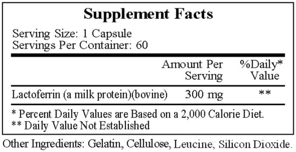 Ecological Formulas/Cardiovascular Research Lactoferrin 300mg