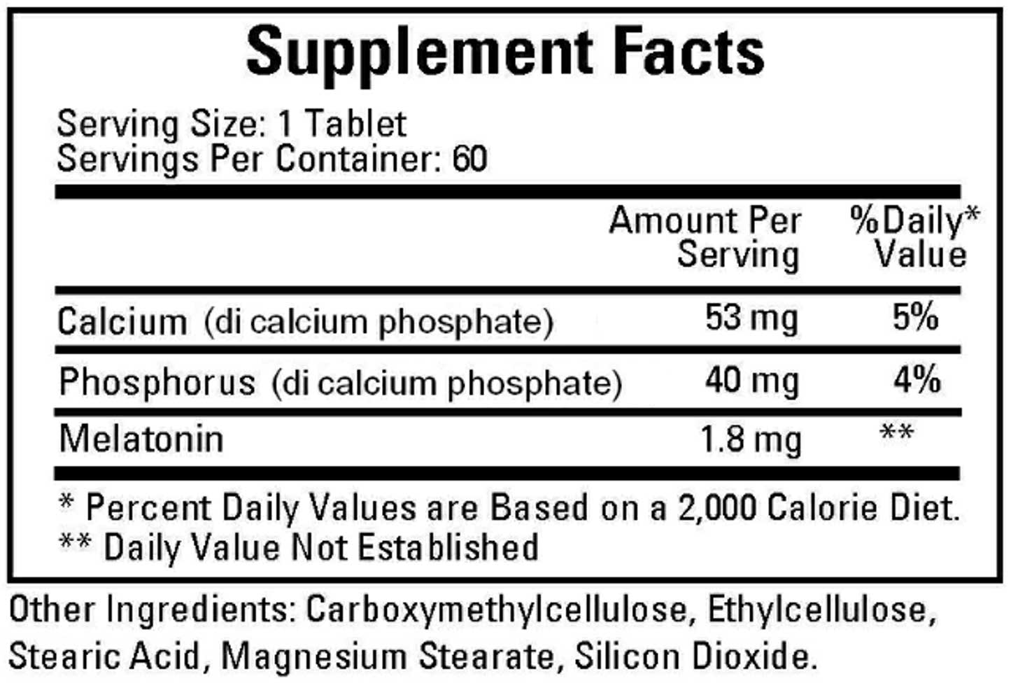 Ecological Formulas/Cardiovascular Research Multiphasic Melatonin-SR 1.8 mg