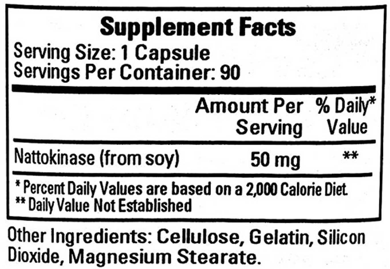 Ecological Formulas/Cardiovascular Research Nattokinase