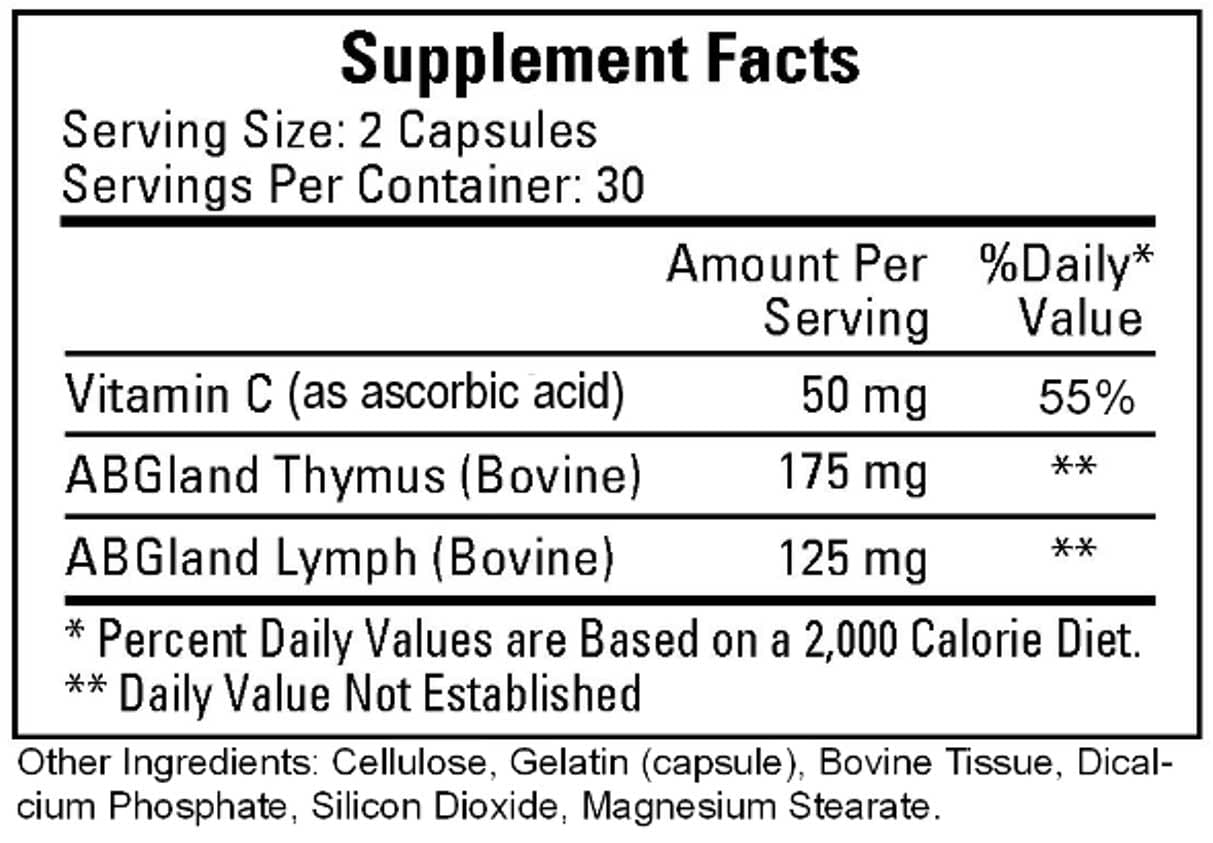 Ecological Formulas/Cardiovascular Research T Cell Formula
