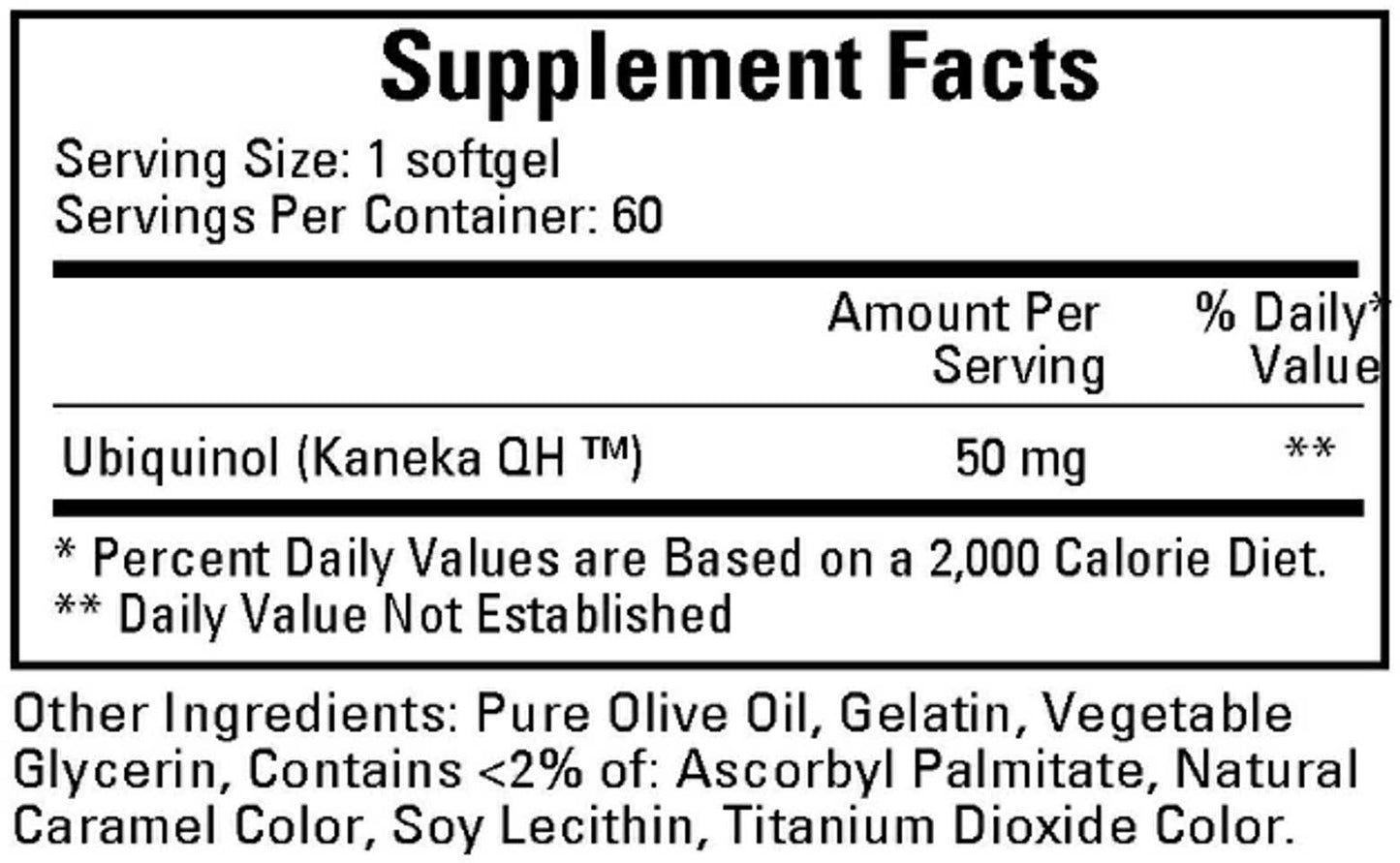 Ecological Formulas/Cardiovascular Research Ubiquinol 50mg