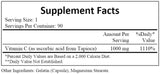 Ecological Formulas/Cardiovascular Research Vitamin C-1000 from Tapioca