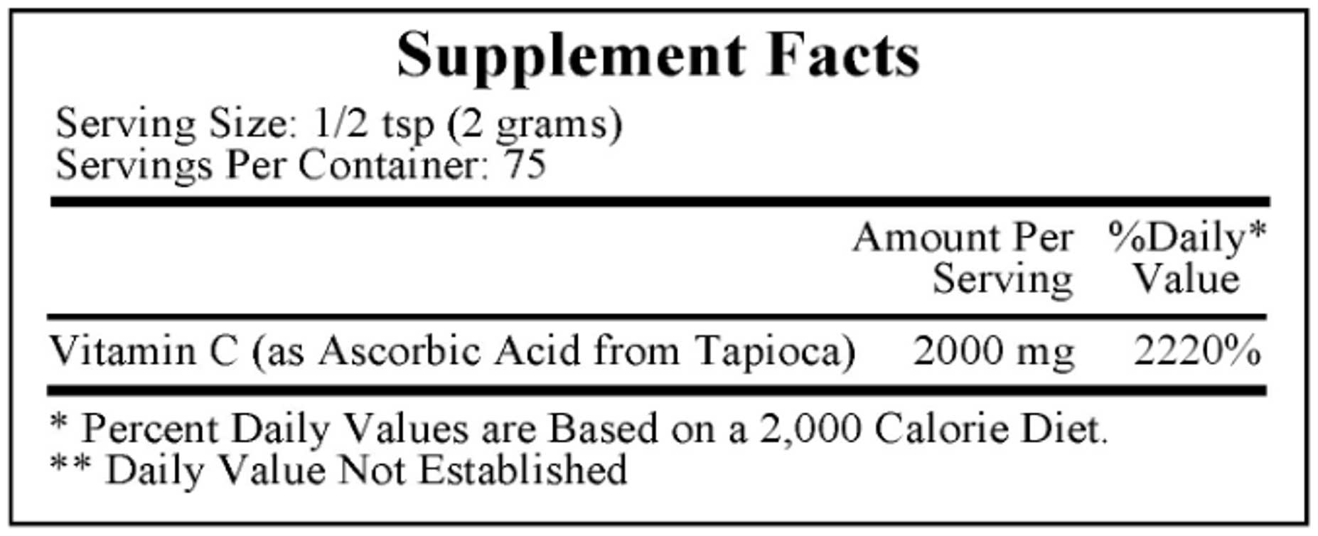 Ecological Formulas/Cardiovascular Research Vitamin C from Tapioca