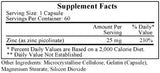 Ecological Formulas/Cardiovascular Research Zinc Picolinate 25mg