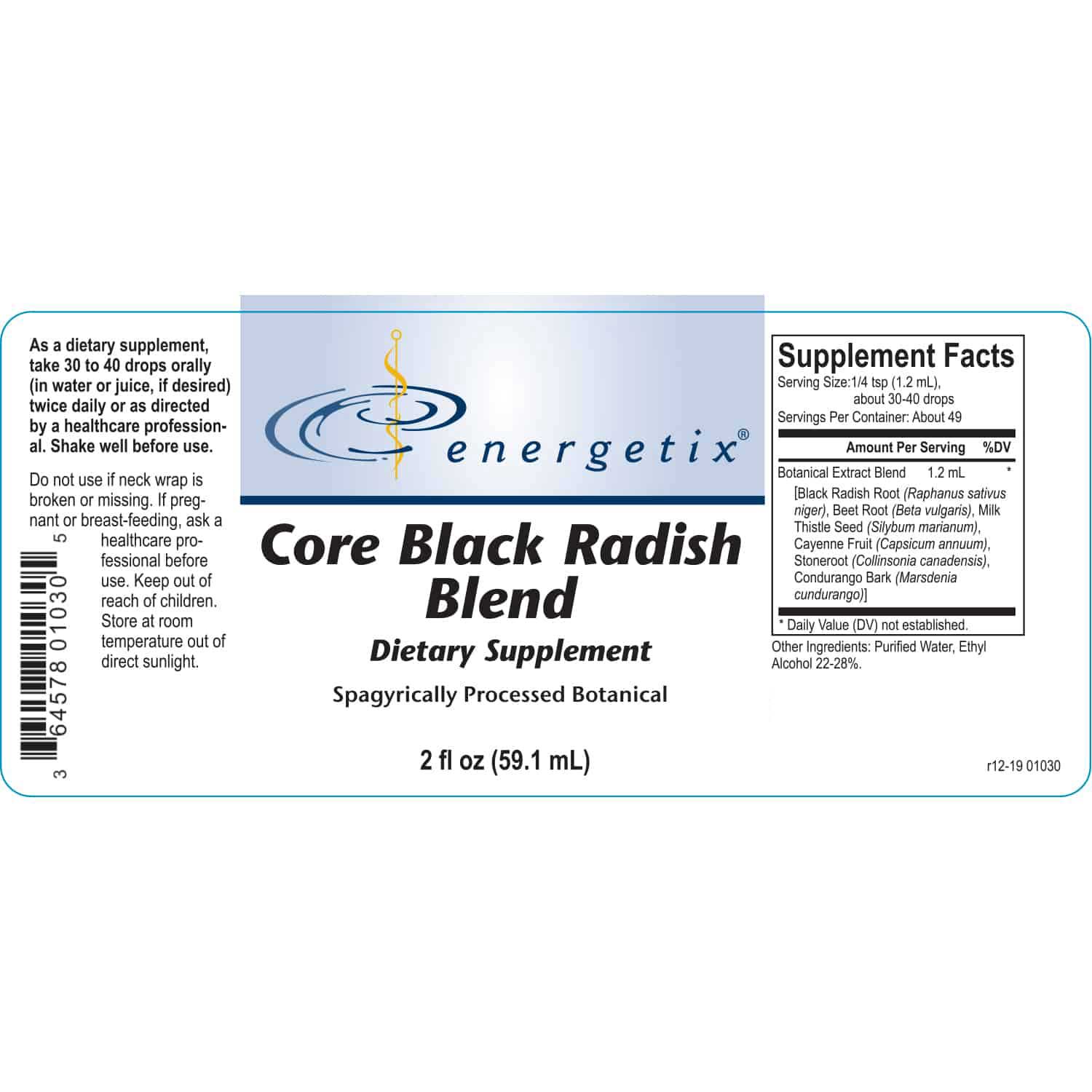 Energetix Core Black Radish Blend