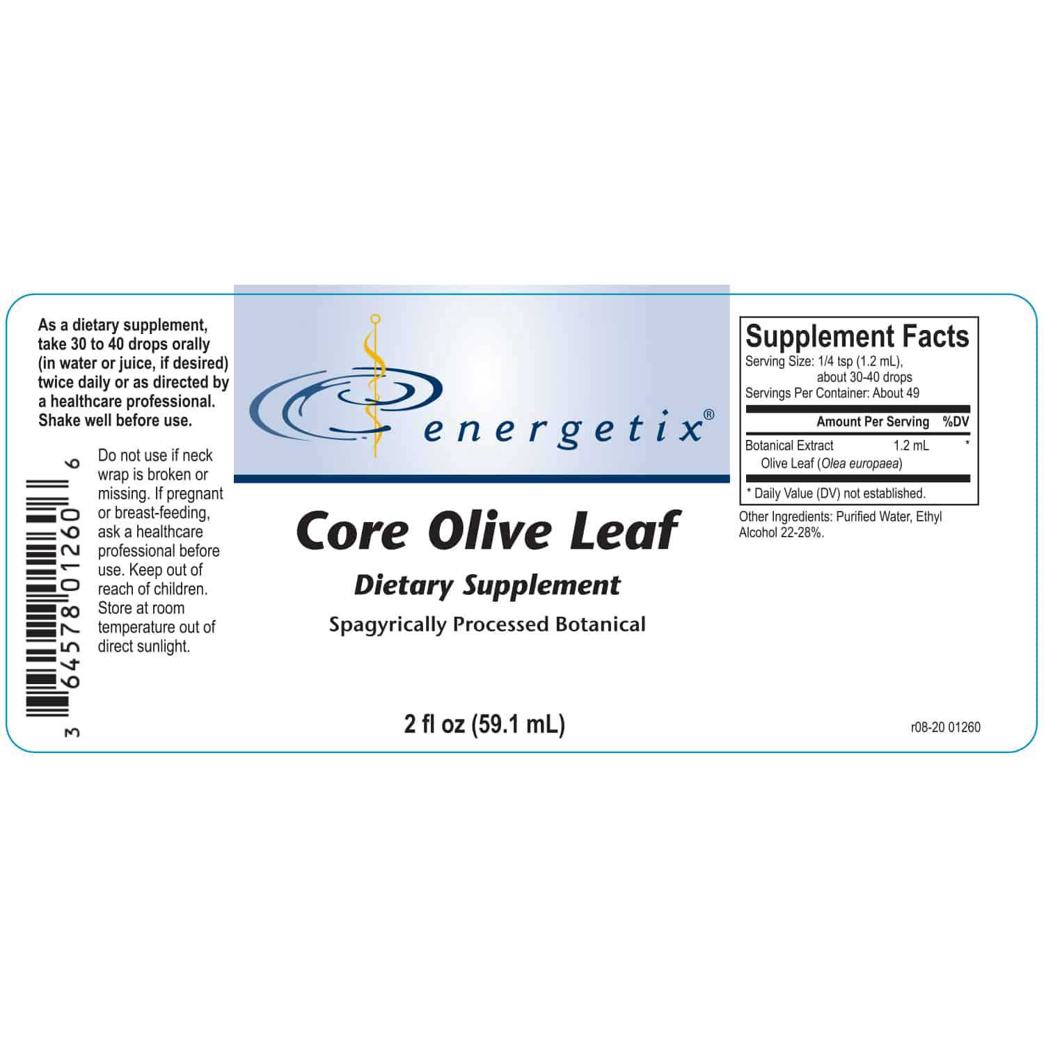 Energetix Core Olive Leaf