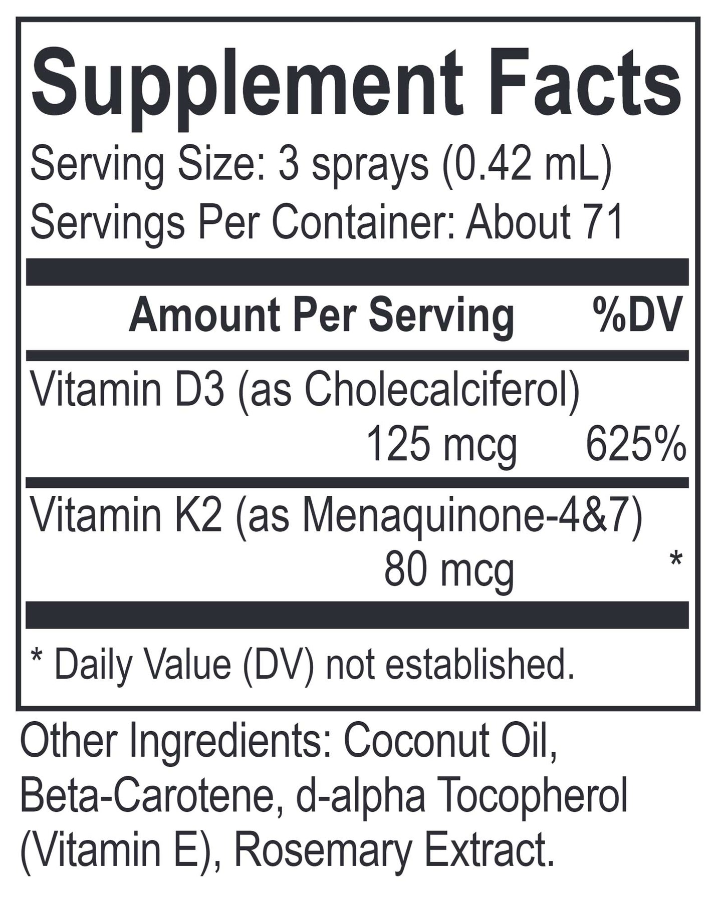 Energetix D3 K2 Lipo Spray
