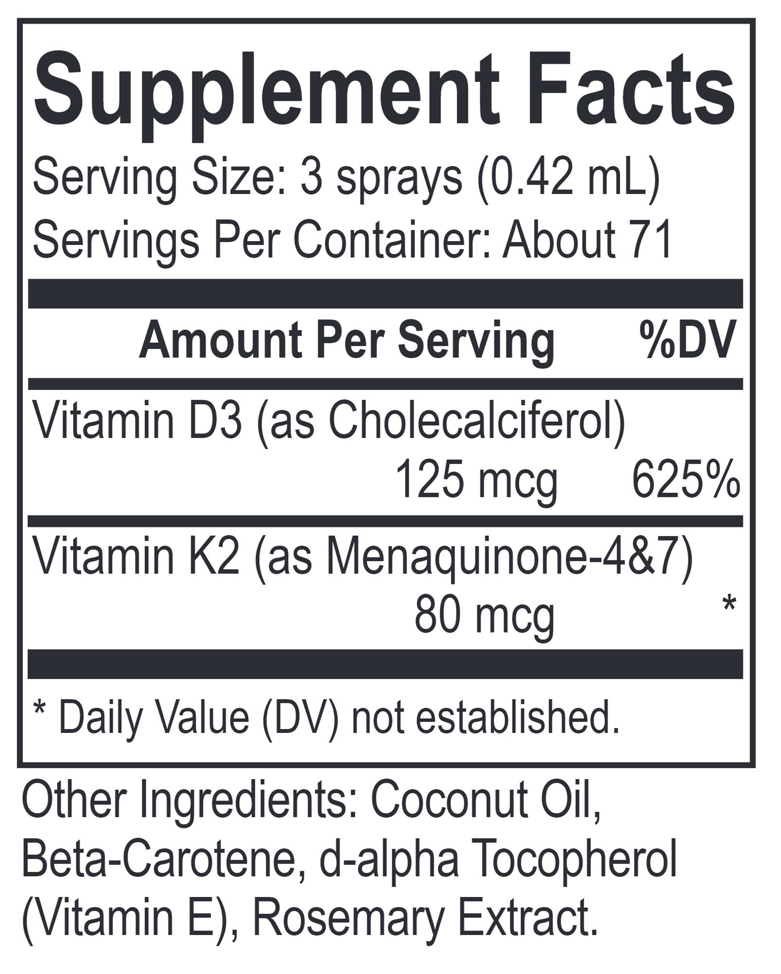 Energetix D3 K2 Lipo Spray
