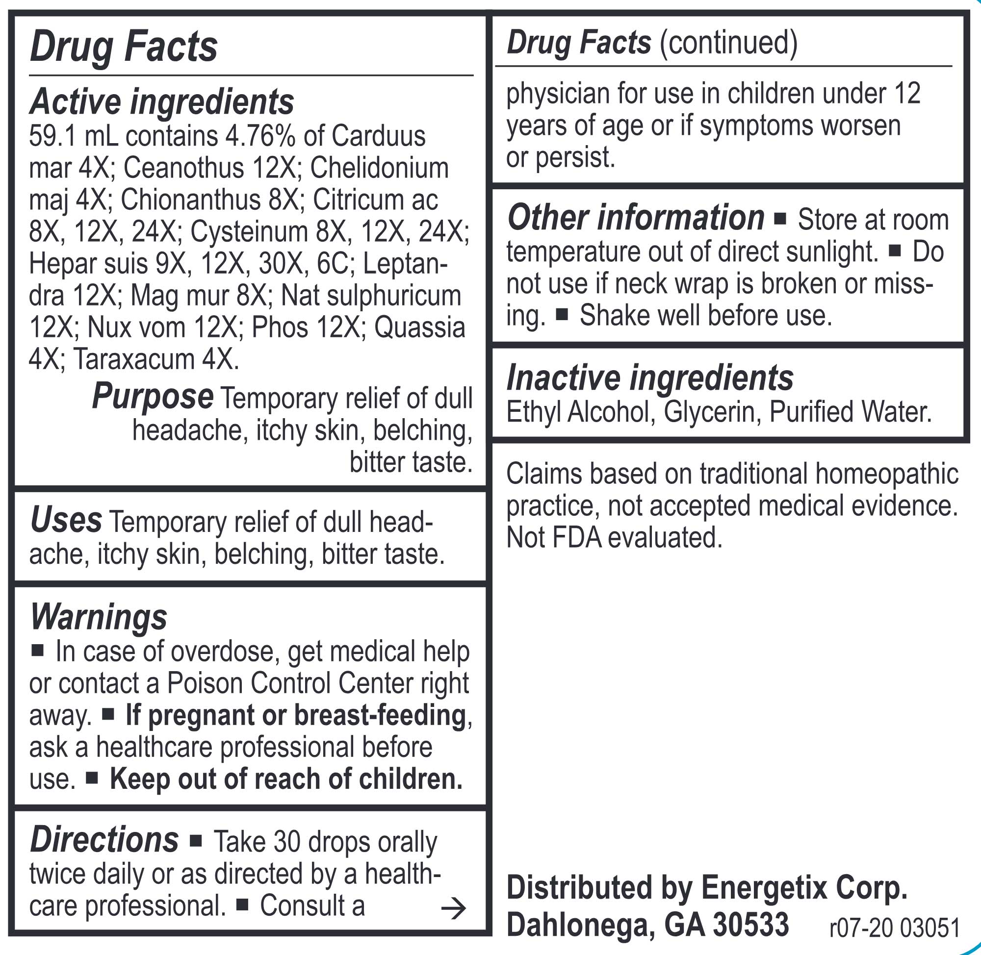 Energetix Hepatic-Tone