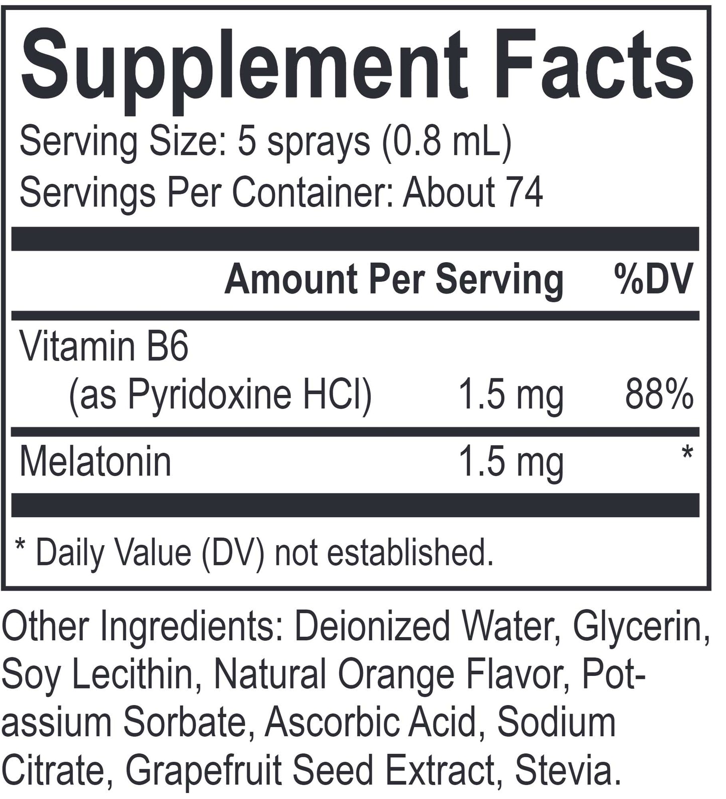 Energetix Melatonin Spray