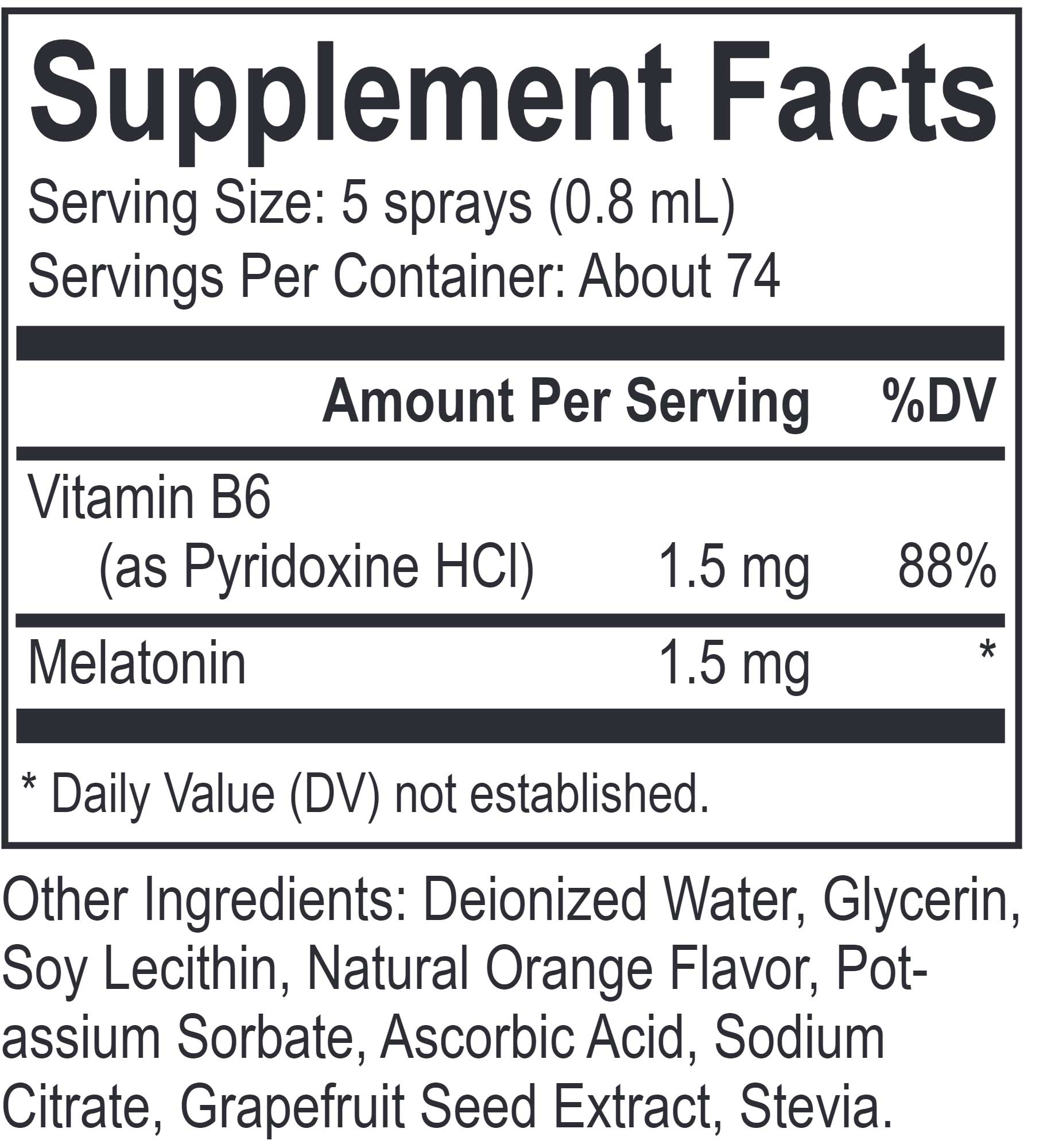 Energetix Melatonin Spray