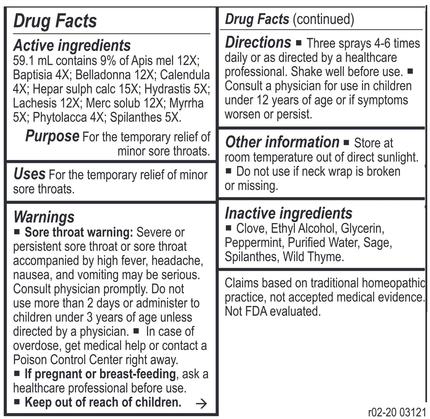 Energetix Throat Spray Tone