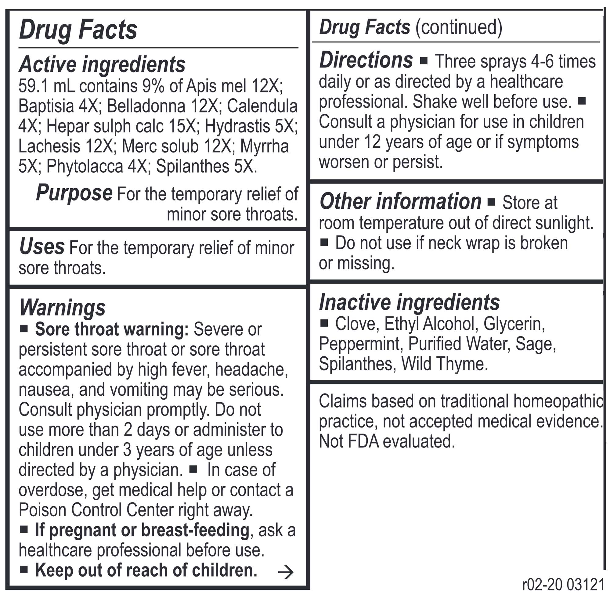 Energetix Throat Spray Tone