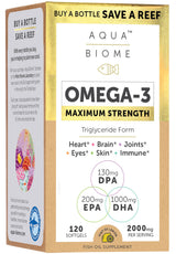 Enzymedica Aqua Biome Omega-3 Maximum Strength (Fish Oil Maximum Strength)