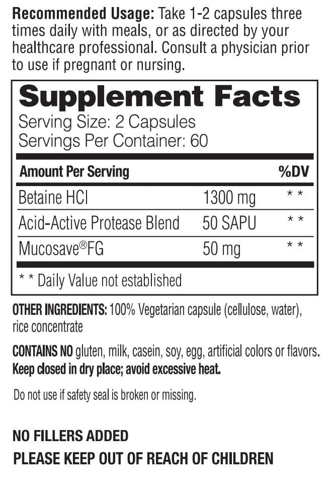 Enzymedica Betaine HCl